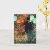 Juli nacht Happy Birthday Groet Kaart (Gele Bloem)