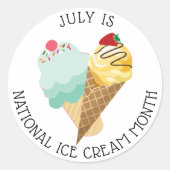 Juli Nationale IJsmaand Stickers (Voorkant)