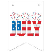 Juli Party Maand Amerikaanse sterren en strepen Vlaggetjes (Tweede vlag)