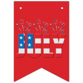 Juli Party Maand Amerikaanse sterren en strepen Vlaggetjes (Eerste vlag)