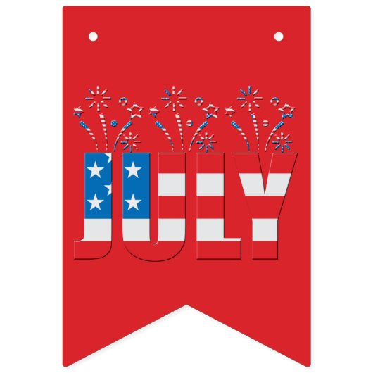 Juli Party Maand Amerikaanse sterren en strepen Vlaggetjes (Eerste vlag)