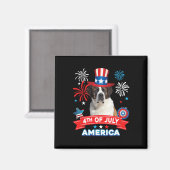 Juli Patriottische Dag St. Bernard Onafhankelijkhe Magneet (Voorkant / Achterkant)