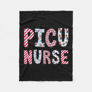 Juli Picu Verpleegkundige Onafhankelijkheidsdag Am Fleece Deken