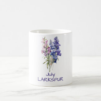 Juli primaire geboortebloem Larkspur mok