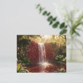 Juli Robijn Waterval Briefkaart (Staand voorkant)
