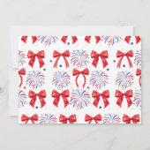 Juli Rood Wit en Twee Meisjes 2e Verjaardag Foto Kaart (Achterkant)