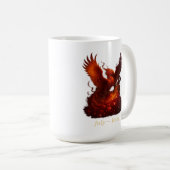 Juli Ruby – Phoenix & Fiery Birthstone Koffiemok (Voorkant rechts)
