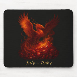 Juli Ruby – Phoenix & Fiery Birthstone Muismat