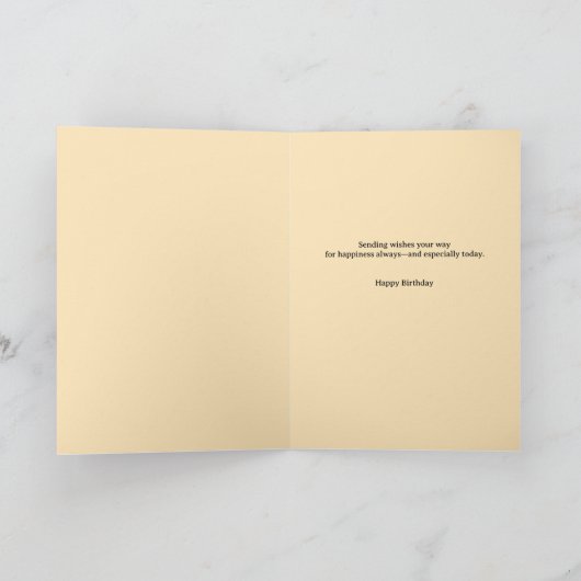 Juli tot augustus Geboorte Bloem Aangepaste Verjaa Kaart (Binnen)