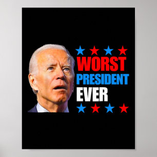 Juli Trump 2024 Verkiezing Slechtste President ooi Poster