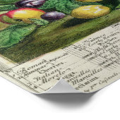 Juli, 'Twaalf maanden fruit' Poster (Hoek)