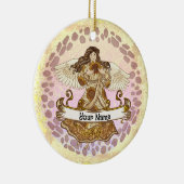 Juli Verjaardag Angel verjaardag aangepaste orname Keramisch Ornament (Rechts)