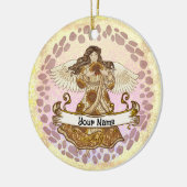 Juli Verjaardag Angel verjaardag aangepaste orname Keramisch Ornament (Links)