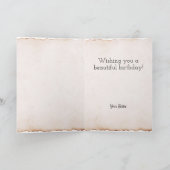 Juli Verjaardag Bloem Kaart (Binnen)