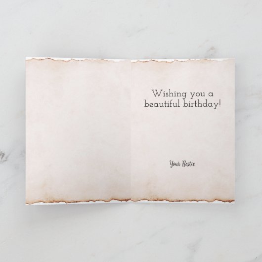 Juli Verjaardag Bloem Kaart (Binnen)