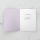 Juli Verjaardag Geboorte Maand Bloem Larkspur Kaart (Binnen)