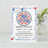 Juli Vierde Bakwedstrijd BBQ Vuurwerk Kaart (Staand voorkant)