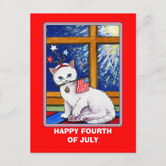 Juli vierde kat briefkaart (Voorkant)