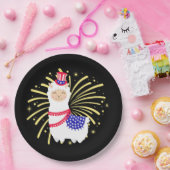 Juli Vierde Llama Papieren Bordje (Feest)