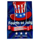 Juli Vierde Onafhankelijkheidsdag Gift Bag Medium Cadeauzakje (Achterkant)