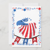 Juli Vierde taart eten wedstrijd BBQ vuurwerk Kaart (Achterkant)