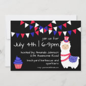 Juli Vierde Uitnodiging van de Partij van Llama (Voorkant)