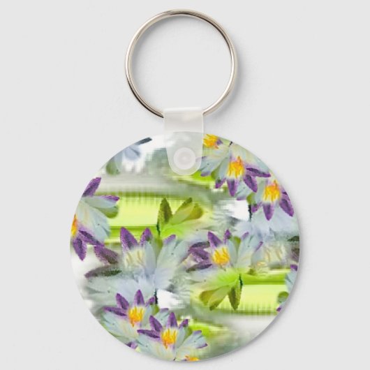 Juli: Water Lily Sleutelhanger (Voorkant)