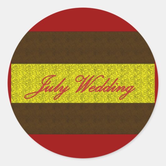 "Juli Wedding" Elegant Sticker (Voorkant)