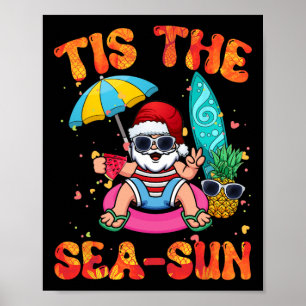 Juli Zomer Liefhebbers Strand Santa Tis De Zee-zon Poster