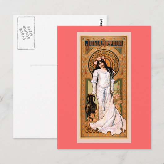 Julia Arthur Vintage Poster Briefkaart (Voorkant / Achterkant)