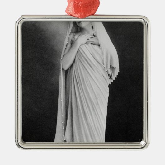 Julia Bartet in 'Antigone' door Sophocles Metalen Ornament (Voorkant)