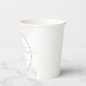 JULIA Boho Bloemenkranz Parels & Prosecco Bruidsme Papieren Bekers (Links)