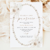 JULIA Boho Floral Pearls & Prosecco Vrijgezellenfe Kaart