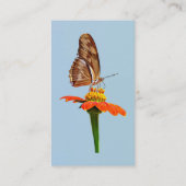 Julia Butterfly op Zinnia Visitekaartje (Achterkant)