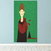 Julia Canvas Afdruk (Insitu (Houten vloer))