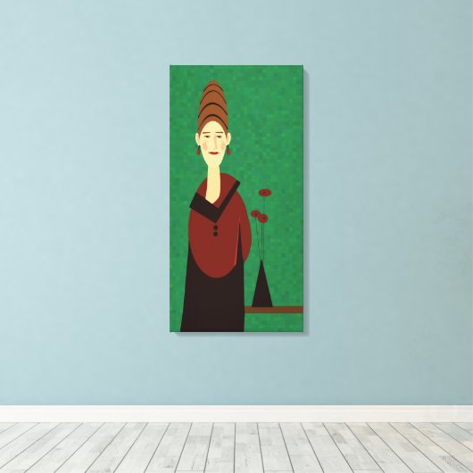 Julia Canvas Afdruk (Insitu (Houten vloer))