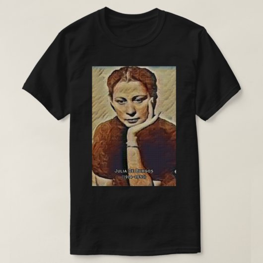 Julia de Burgos T-shirt (Design voorkant)
