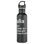 JULIA Definition Personalized Name Funny Birthday Waterfles (Voorkant)