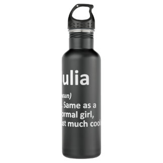 JULIA Definition Personalized Name Funny Birthday  Waterfles
