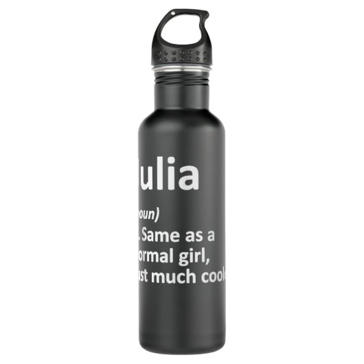 JULIA Definition Personalized Name Funny Birthday  Waterfles (Voorkant)