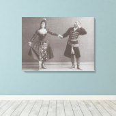 Julia en Felix Kschessinsky in de mazu Canvas Afdruk (Insitu (Houten vloer))