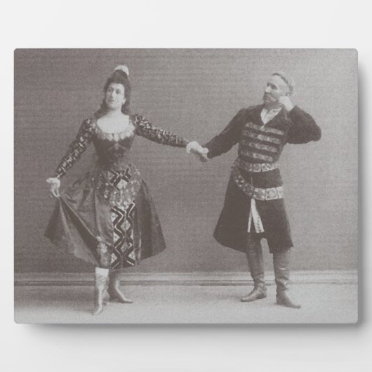 Julia en Felix Kschessinsky in de mazu Fotoplaat (Voorkant)
