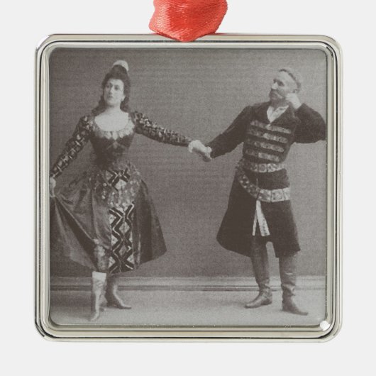 Julia en Felix Kschessinsky in de mazu Metalen Ornament (Voorkant)