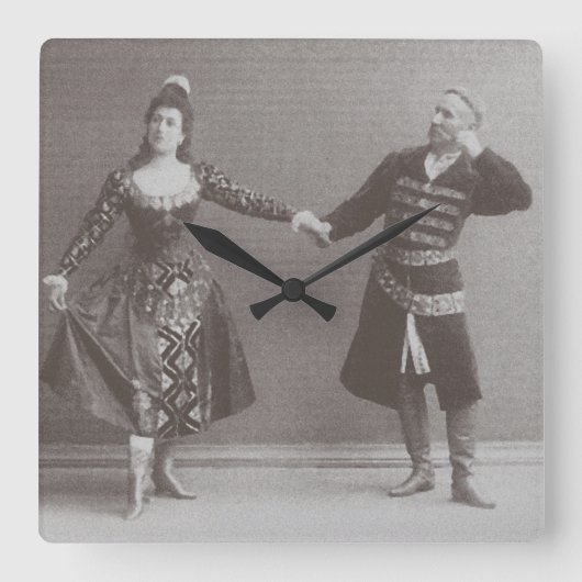 Julia en Felix Kschessinsky in de mazu Vierkante Klok (Voorkant)