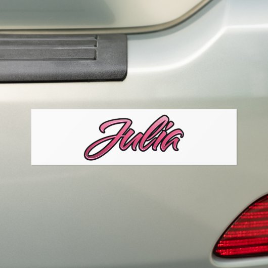 Julia faded pink Aufkleber Sticker (Op auto)