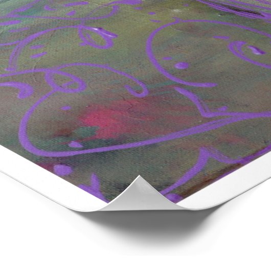 Julia Fine Art Floral Painting Poster (Hoek)