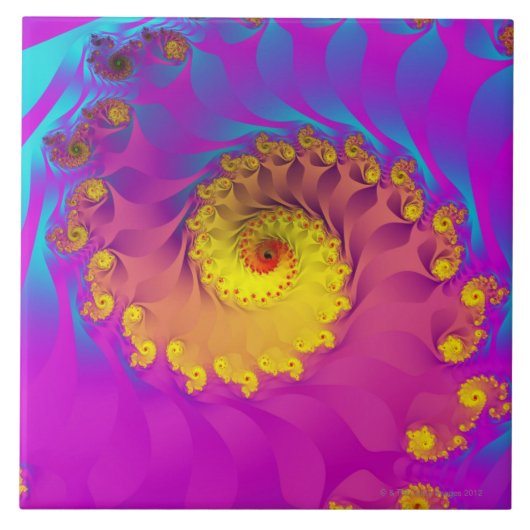 Julia Fractal 2 Tegeltje (Voorkant)