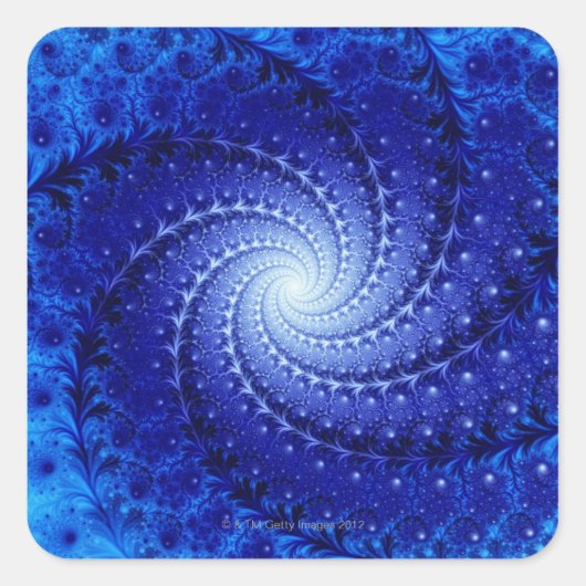 Julia Fractal 4 Vierkante Sticker (Voorkant)