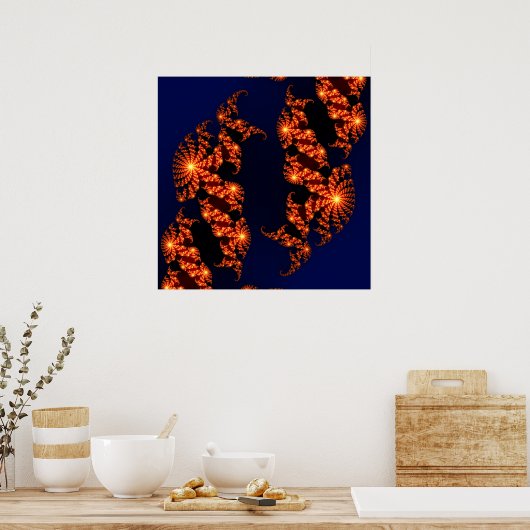 Julia Fractal Zoom Poster (Keuken)