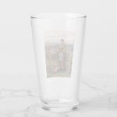 Julia Gathering Rozen (Beauful Girl en Flowers) Glas (Achterkant)